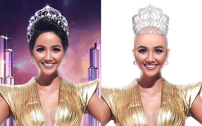 H’Hen Niê quyết định xuống tóc để thực hiện thử thách Ảnh 2