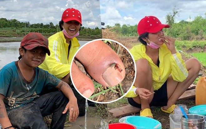 Loạt ảnh 'xuống ruộng' với ngón chân sưng mủ của H'Hen Niê 'gây sốt' fan Thái Lan Ảnh 2