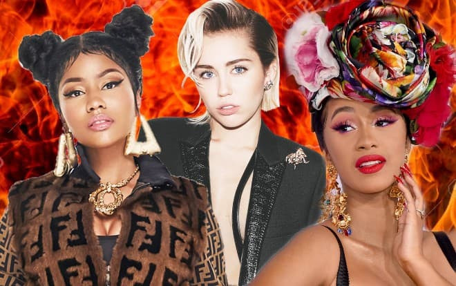 Nicki Minaj chửi bới Miley Cyrus trên sóng radio, Cardi B bất ngờ cho cô nàng 'ăn' block: Chuyện gì đã xảy ra? Ảnh 2
