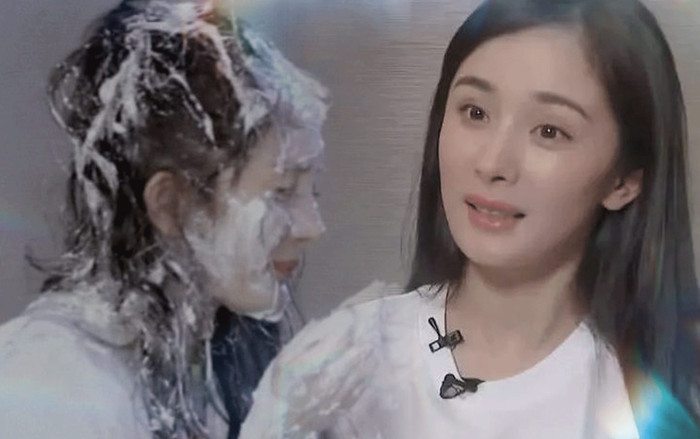 Dương Mịch tẩy trang lộ mặt mộc sau khi bị mọi người trét kem lên mặt trong 'Trốn thoát khỏi mật thất' Ảnh 2