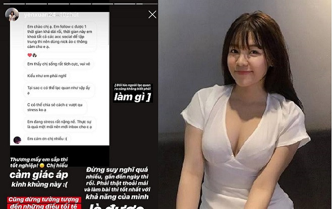 Bạn gái thủ thành Lâm Tây cổ vũ tinh thần sĩ tử trước kỳ thi tốt nghiệp THPT 2019 đầy cam go Ảnh 2