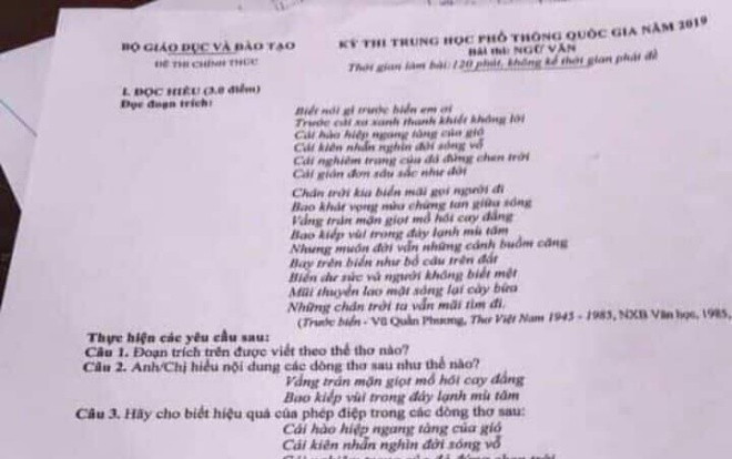 Nam sinh ở Phú Thọ tung đề Văn THPT lên mạng xã hội giữa giờ làm bài đã có gia đình, đi thi lần thứ 3 Ảnh 2