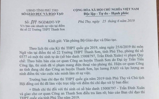 Nam sinh ở Phú Thọ tung đề Văn THPT lên mạng xã hội giữa giờ làm bài để… nhờ bạn giải hộ Ảnh 2