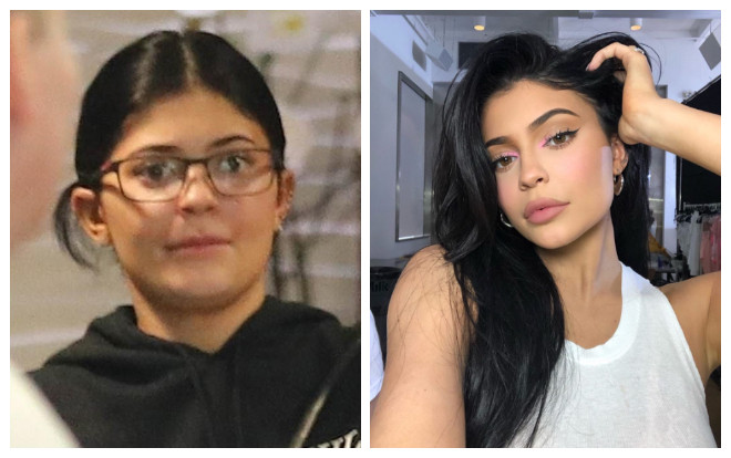 Mặt mộc ra phố Kylie Jenner gây choáng với mặt tròn xoe và đôi môi mỏng quẹt Ảnh 2