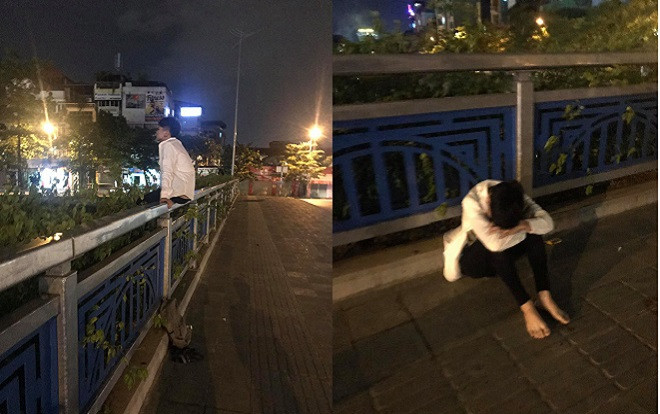 Không làm được bài còn bị giám thị đánh dấu, nam sinh thẫn thờ ngồi trên thành cầu vì không dám về nhà Ảnh 2