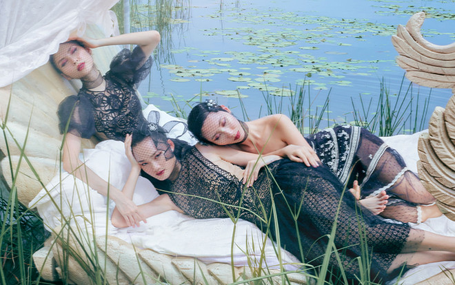 Bộ 3 chân dài hóa tiên nữ mơ màng trong những thiết kế xuyên thấu đẹp mê hồn Ảnh 2