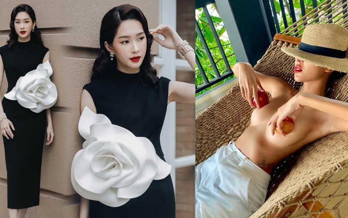 Đặng Thu Thảo kín như bưng, Minh Triệu lại khiến fan 'thở gấp' vì quá gợi cảm Ảnh 2