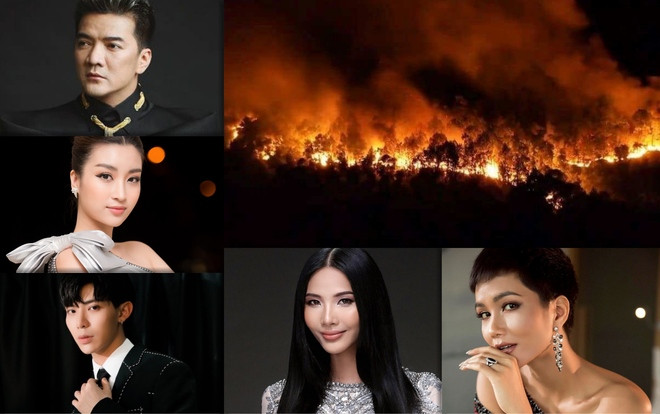 Nghệ sĩ Việt đồng loạt chia sẻ hình ảnh cháy rừng ở Hà Tĩnh, cầu mong người dân sớm vượt qua Ảnh 2
