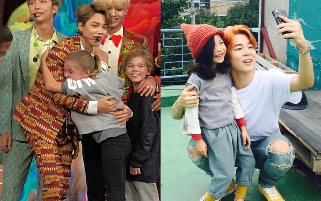Phản ứng của Jimin khi gặp fan nhí khiến Army bấn loạn Ảnh 2
