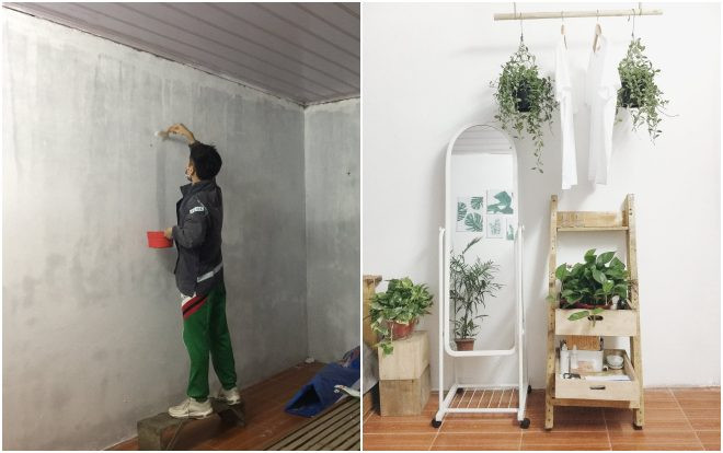 Thêm một màn 'make over' phòng trọ siêu chất khiến người ta phải thốt lên: Con trai mà sao khéo tay thế? Ảnh 2