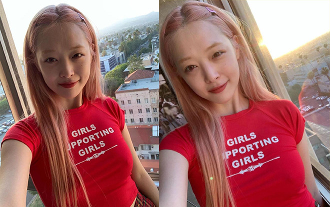 Sulli 'thả rông' lộ điểm nhạy cảm qua lớp áo thun nhưng lạ thay lại được Knet ủng hộ Ảnh 2