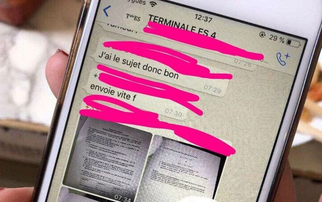 Lộ đề thi toán tốt nghiệp phổ thông trung học tại Pháp, 19 học sinh bị bắt Ảnh 2