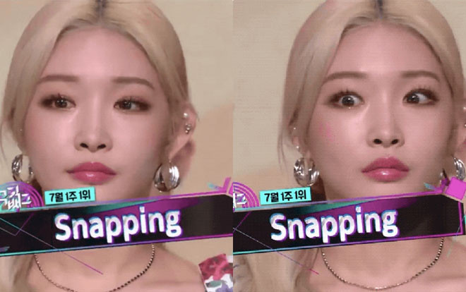 Chungha giành cúp chiến thắng tại Music Bank: Phản ứng bất ngờ của cô nàng khiến cư dân mạng say mê Ảnh 2