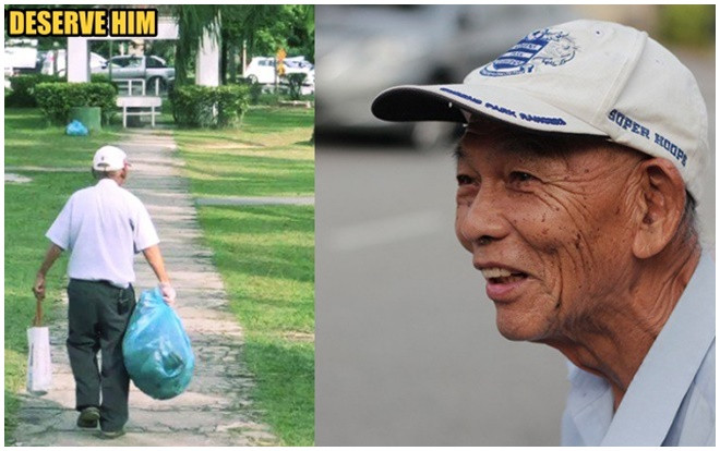 Cụ già 84 tuổi nhặt rác làm sạch công viên suốt 5 năm Ảnh 2
