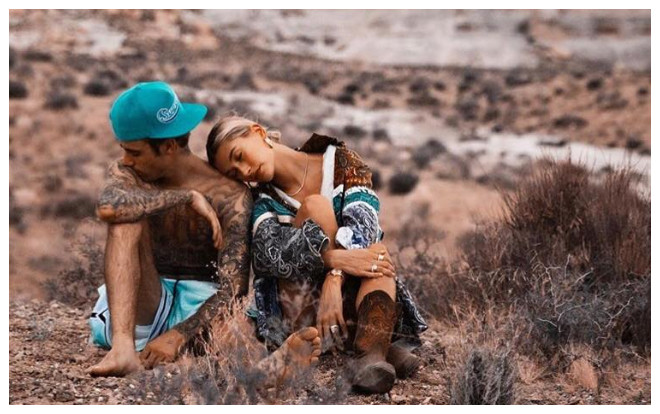 Kỷ niệm 1 năm đính hôn, Hailey Bieber khiến fan 'thòng tim' với những lời tình tứ gửi đến Justin Bieber Ảnh 2