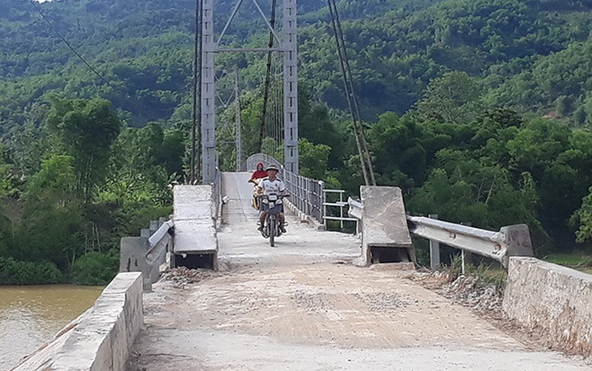 Cầu treo Chôm Lôm ở Nghệ An đã sửa xong Ảnh 2