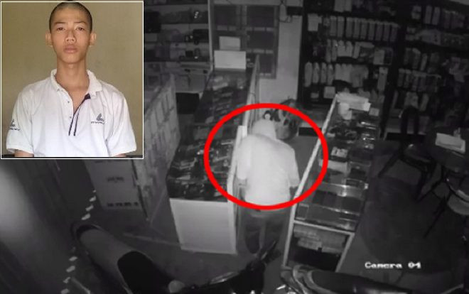 Sĩ tử đục mái tôn cuỗm gần 80 điện thoại xịn trong vòng 17 phút trước kỳ thi THPT quốc gia 1 ngày Ảnh 2