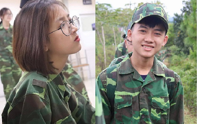 Chẳng cần phải 'make up' kỹ càng, các 'nam thanh nữ tú' của Đại học Tôn Đức Thắng vẫn nổi bần bật trong kỳ học quân sự hè Ảnh 2
