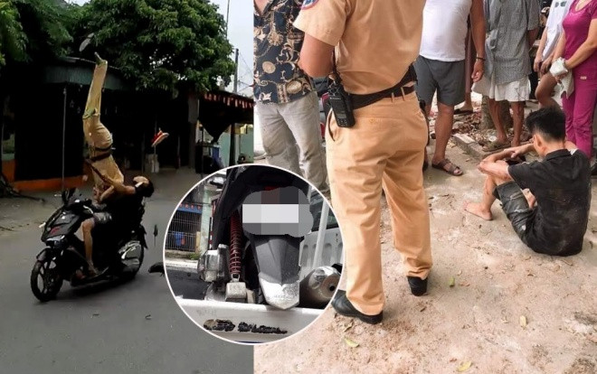 Người dân kể lại giây phút thượng uý CSGT bị ‘quái xế’ 16 tuổi hất văng: 'Lúc chúng tôi chạy ra đã thấy anh ấy nằm dưới đường, máu chảy nhiều' Ảnh 2