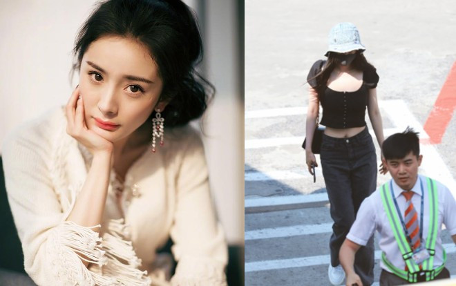 Dương Mịch mặc áo crop-top để lộ vòng eo con kiến bắt mắt làm dân mạng sôi nổi tranh luận Ảnh 2