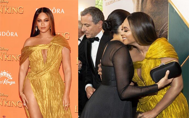 Beyonce nóng bỏng trong chiếc đầm Công Trí khoe sắc bên Công nương Meghan Markle Ảnh 2