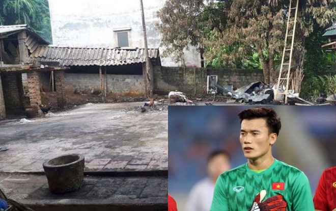Nhà sàn của bà nội thủ môn Bùi Tiến Dũng bị cháy rụi lúc rạng sáng, nhiều tài sản hư hại Ảnh 2