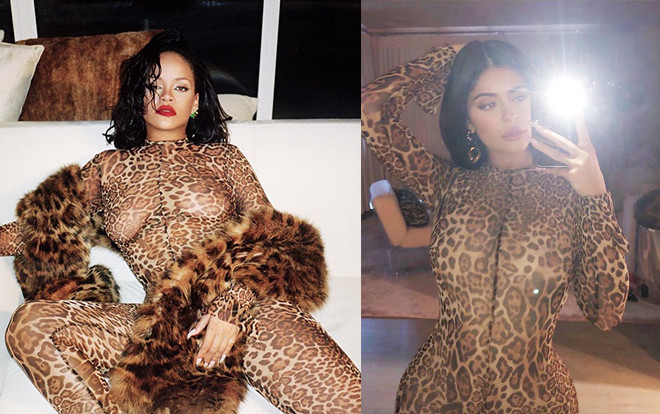 Tỷ phú trẻ Kylie Jenner bị nhận xét trở thành bản sao kém sáng tạo của Rihanna Ảnh 2