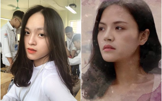 Nữ sinh bất ngờ nổi tiếng vì quá giống 'chị Huệ' Thu Quỳnh Ảnh 2