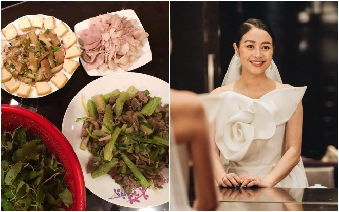 Tròn 1 tháng cưới chồng, MC Phí Linh mếu máo 'than trời' vì nấu ăn quá khó Ảnh 2