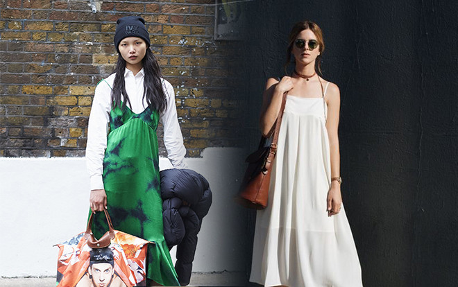 Váy hai dây oversize chắc hẳn sẽ là món đồ tạm biệt hè chào đầu thu 2019 Ảnh 2