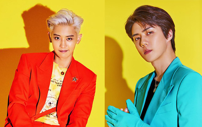 Nhóm unit EXO-SC tung ảnh teaser debut: Những quý ông lịch lãm với sắc màu neon sặc sỡ Ảnh 2