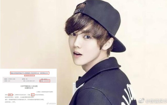 Lộc Hàm khởi kiện người tung tin đồn ẩn hôn sinh con và được bồi thường 80,000 NDT Ảnh 2