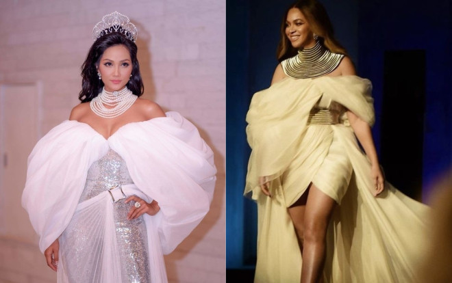Bộ cánh gây tranh cãi của H'Hen Niê bị nhận xét giống trang phục Beyonce Ảnh 2