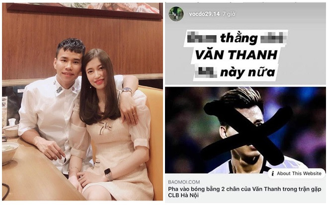 Hot nhất hôm nay: Bạn gái hậu vệ CLB Hà Nội xúc phạm Vũ Văn Thanh, đáp trả cực gắt anti-fan Ảnh 2