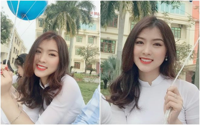 Nụ cười quá xinh và 'trắng sáng', cô giáo mầm non Nghệ An được cư dân mạng truy lùng: 'Cô dạy ở đâu thế?' Ảnh 2