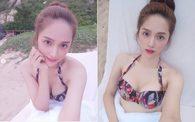 Diện bikini selfie khoe 'núi đôi' gợi cảm vô đối, Hương Giang lại khiến dân tình 'tắt điện' toàn tập Ảnh 2