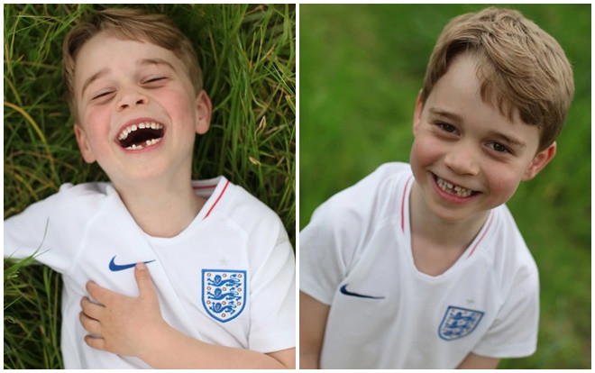 Hoàng tử George mặc áo đội bóng Anh chụp ảnh mừng sinh nhật 6 tuổi Ảnh 2