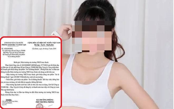 Phòng Giáo dục tỉnh Long An ra công văn… bán áo lót cho nữ sinh gây xôn xao dư luận Ảnh 2