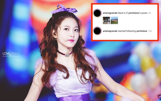 Trân trọng giới thiệu 'fan girl thành công' Yeri (Red Velvet): Được Ariana Grande 'thả tim' và còn nhiều hơn thế Ảnh 2