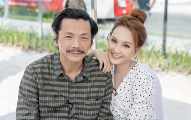 Bảo Thanh tự hào chúc mừng 'bố Sơn' Bùi Trung Anh vì được xét duyệt phong tặng danh hiệu NSND Ảnh 2