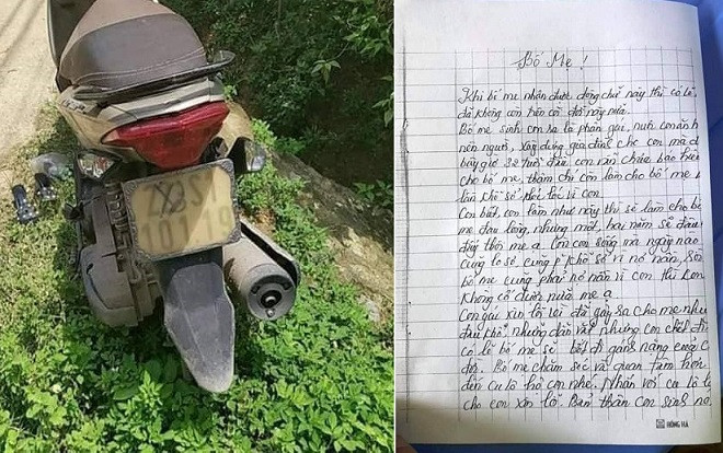 Nữ giáo viên để lại xe máy và thư tuyệt mệnh trên thành cầu rồi mất tích Ảnh 2