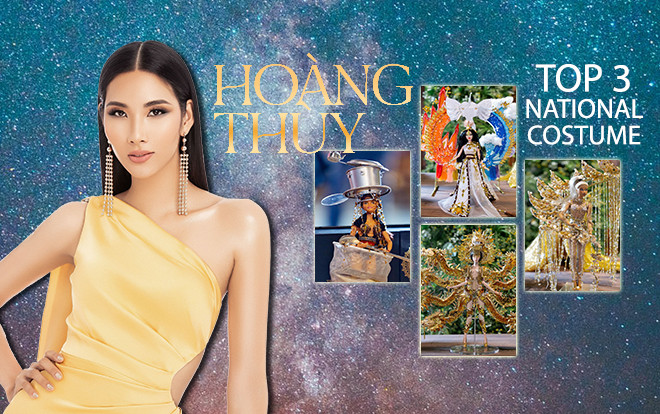 Top 3 National Costume cho Hoàng Thùy: Fan chọn Sơn Tinh Thủy Tinh và Vùng đất chín rồng? Ảnh 2