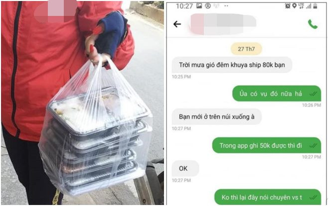 Bị shipper công nghệ tự ý đòi thêm ship vì lý do 'đêm khuya trời mưa gió', cô gái bức xúc đăng lên MXH Ảnh 2
