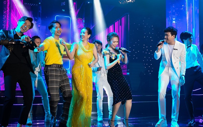 Trấn Thành, S.T Sơn Thạch, Ngô Kiến Huy, Jun Phạm 'bấn loạn' trước 'vũ điệu say rượu' của Mỹ Tâm Ảnh 2