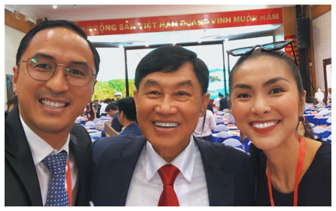 Tăng Thanh Hà gây bất ngờ khi lần đầu đăng ảnh chụp chung với bố chồng doanh nhân giàu có Ảnh 2