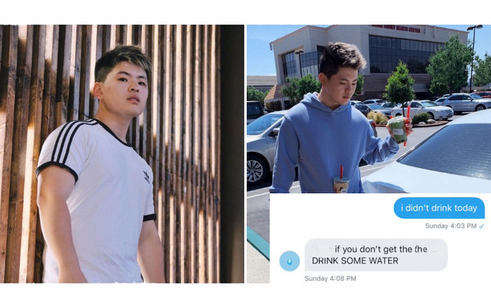 Anh chàng bất ngờ nổi tiếng trên MXH nhờ thuê người nhắc mình uống nước Ảnh 2