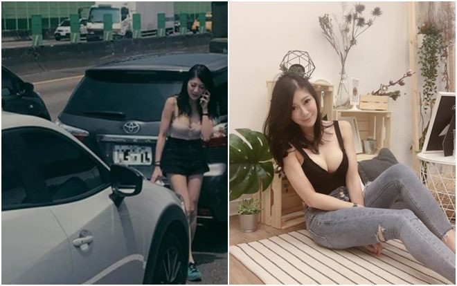 Va chạm xe trên đường, nữ tài xế khiến người dân chú ý vì… vẻ ngoài quá gợi cảm Ảnh 2