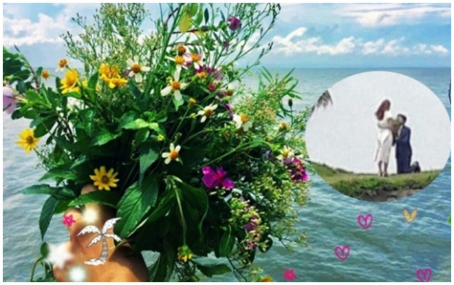 Về Nhà Đi Con lộ ảnh Vũ quỳ xuống cầu hôn Thư với bó hoa dại ở cuối phim? Ảnh 2