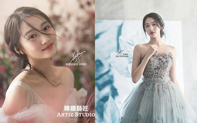 Quan Hiểu Đồng xinh đẹp như nữ thần, là 'cô dâu đẹp nhất' trong tạo hình áo cưới Ảnh 2