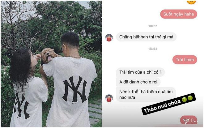 Bạn gái Hà Đức Chinh đăng tải đoạn tin nhắn cho thấy sự ngọt ngào của chàng cầu thủ Ảnh 2